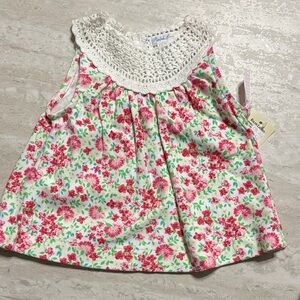 Ralph Lauren Pink Floral Baby Dress with bloomers